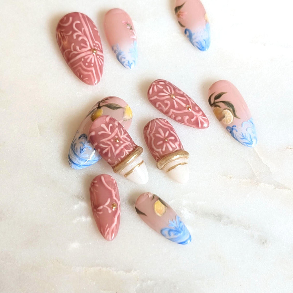 Lemons and Ceramic - Size Small, Long Almond