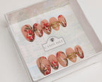 Royal Hawaiian Press On Nails – Size Medium, Medium Oval