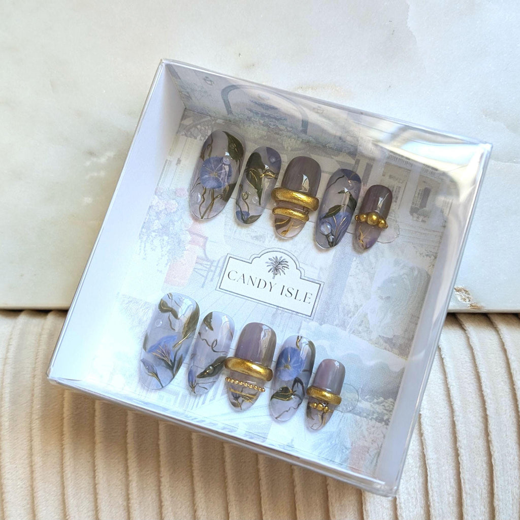 Morning Glories - Size Small, Long Oval
