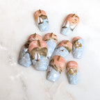 Terracotta Sailboats - Size Large, Medium Coffin